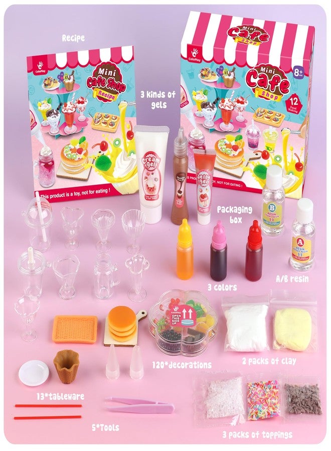 ColoPlay 12 Making Miniature Food Toys Set, DIY, Resin Play, NOT Edible, Kitchen Mini Pretend Play Food Set for Kids Age 8-13, Birthday for Girls, 8 9 10, Make Your Food - Image 2